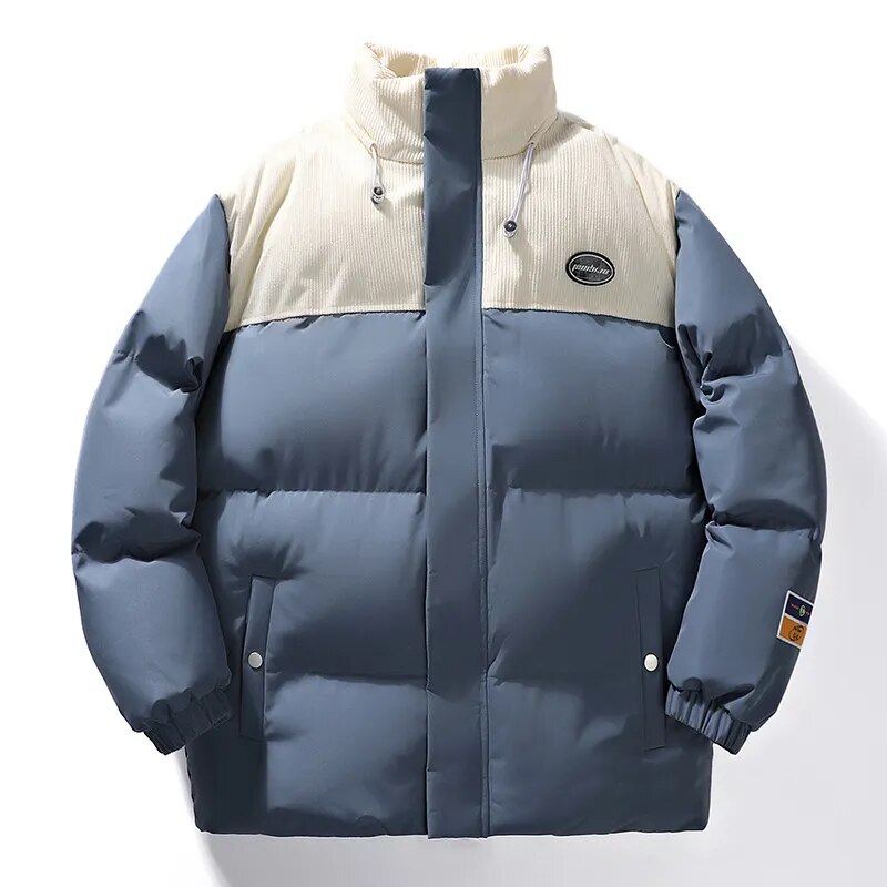 Men's Double Colored Loose Fit Winter Coat