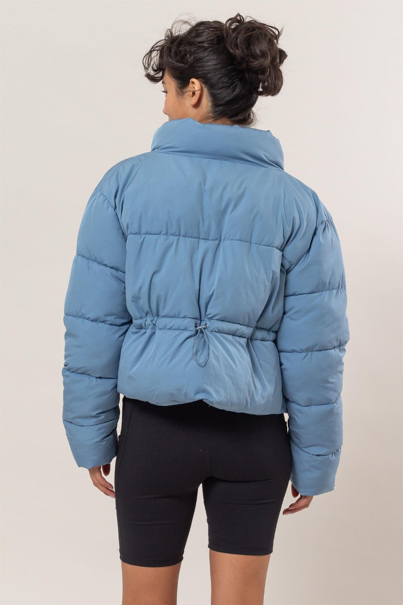 HYFVE Quilted Back Drawstring Puffer Jacket