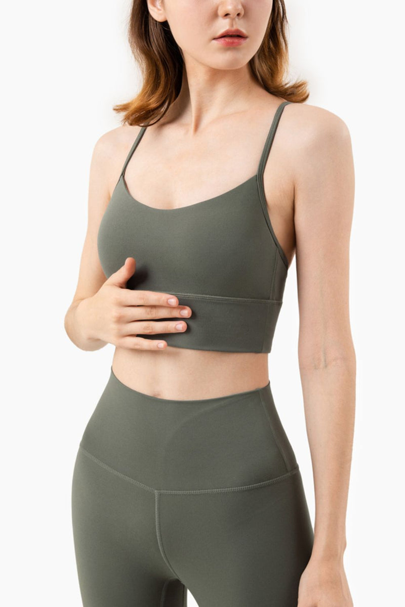 Soutien-gorge de sport respirant à dos nageur et col licou