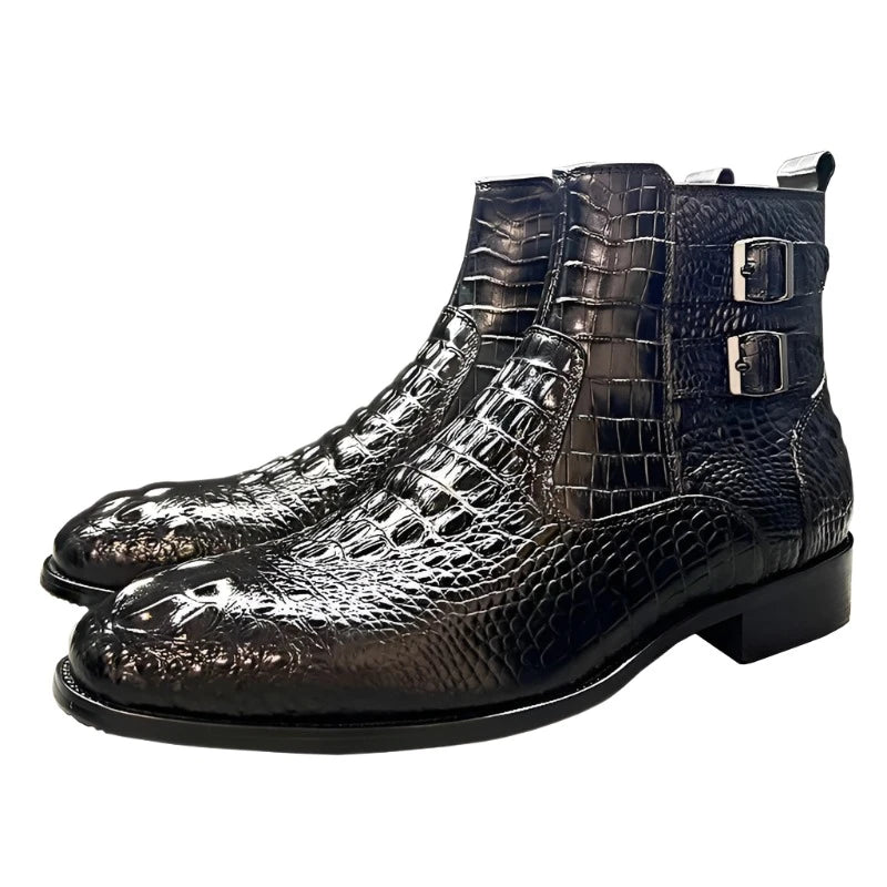 DAC Men's  Genuine Leather Luxury  Ankle Boots