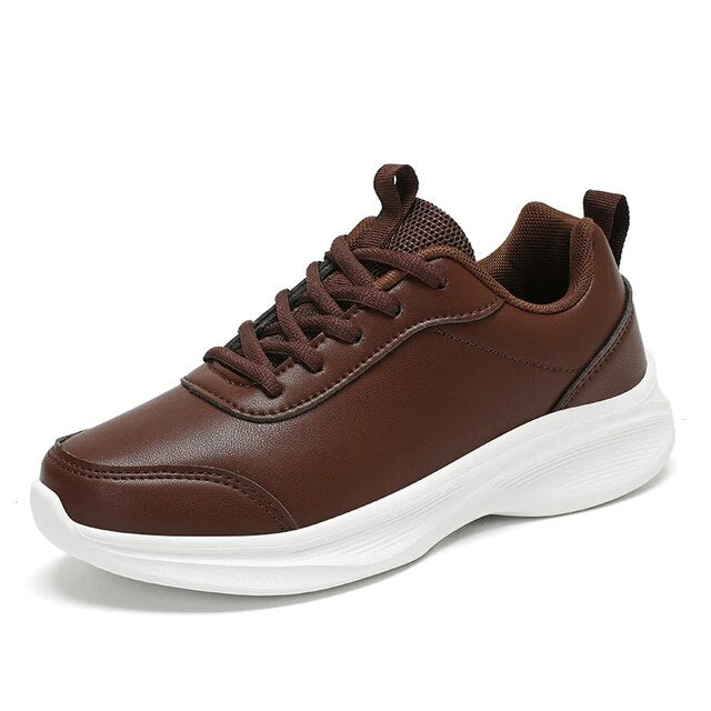 EXUDE Zapatillas informales de piel sintética para hombre