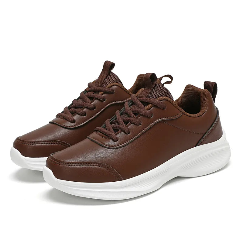 EXUDE Zapatillas informales de piel sintética para hombre