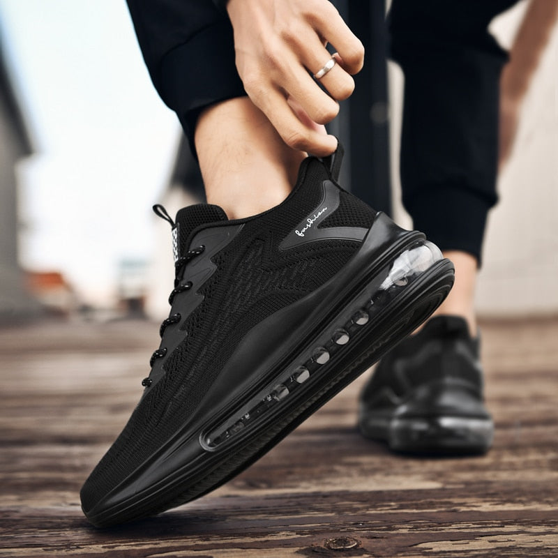 LUX Zapatillas deportivas de moda con cojín de aire para hombre 