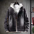 Men's Fall Korean Embroidery Denim Jacket