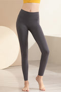 Leggings deportivos largos de corte slim con cintura ancha