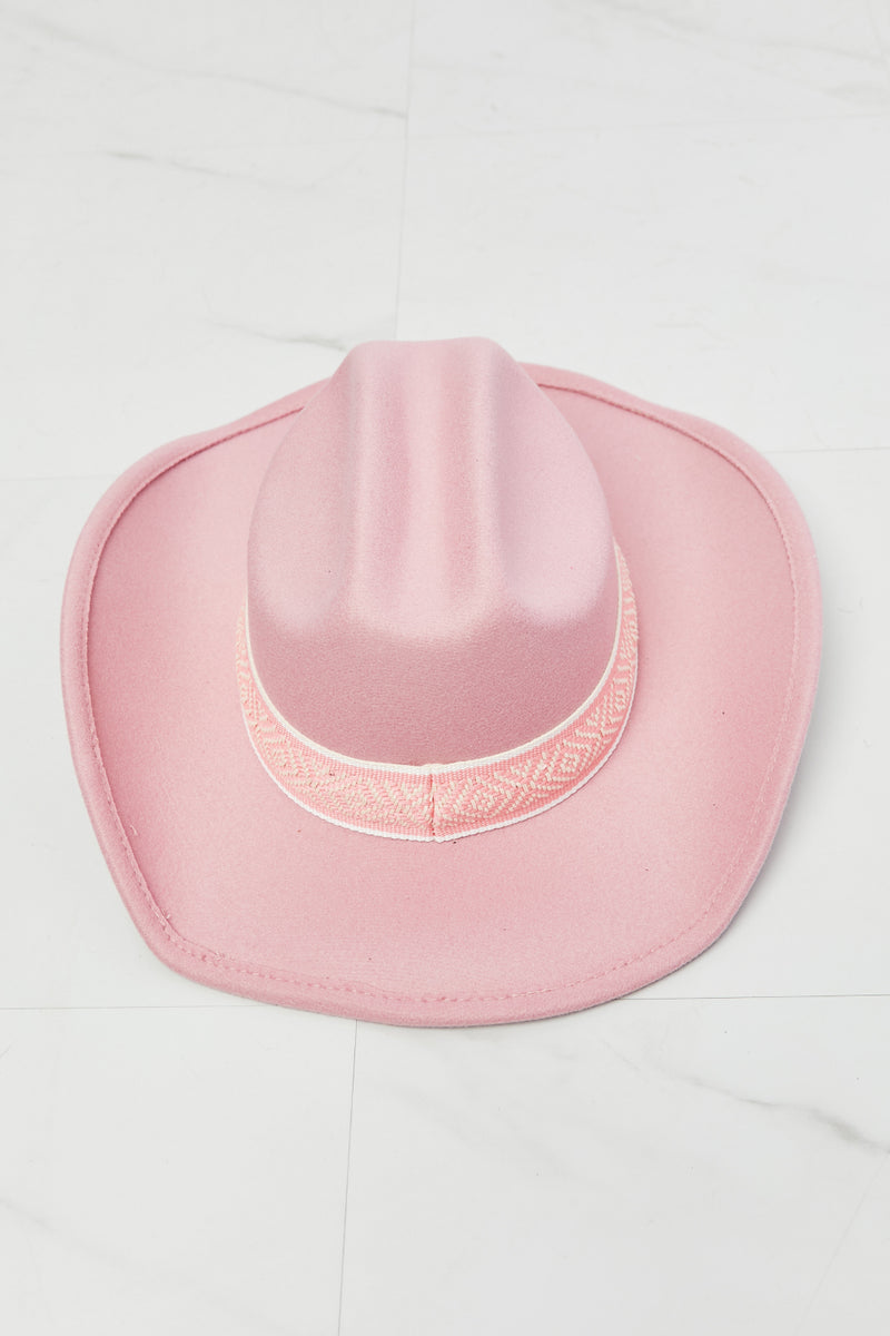 Chapeau de Cowboy Fame Western Cutie en Rose