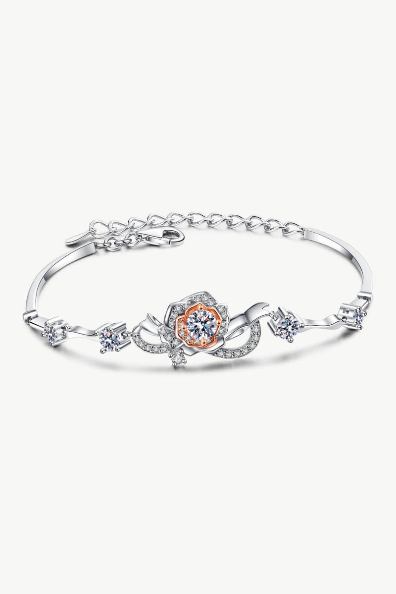 Bracelet moissanite en argent sterling 925