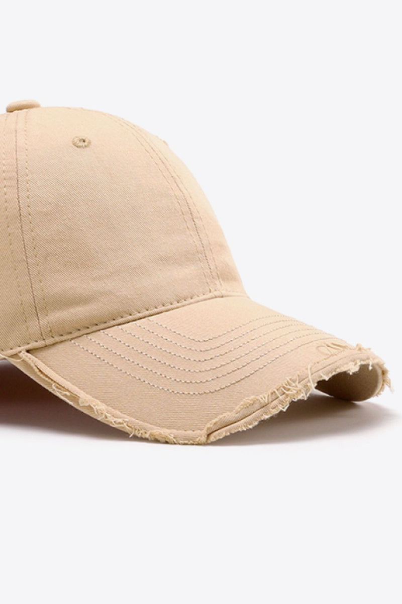 Gorra de béisbol ajustable desgastada