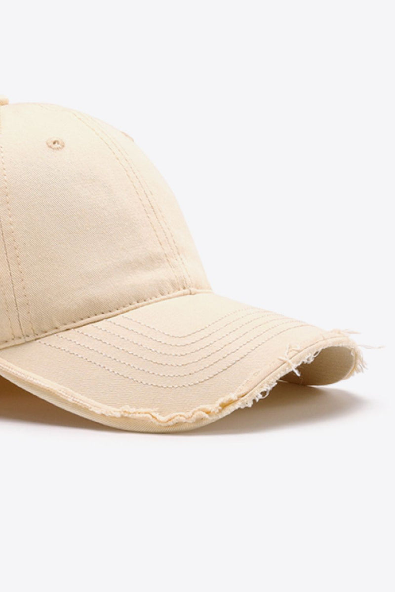 Distressed Adjustable Baseball Cap