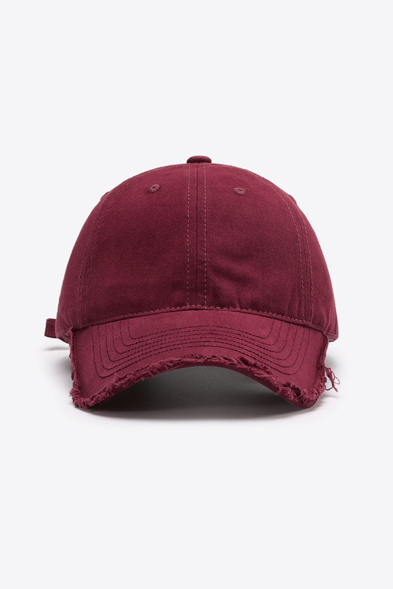 Gorra de béisbol ajustable desgastada