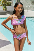 Marina West Maillot de bain deux pièces Swim Vacay Mode en rose œillet