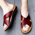 Men's Italian Faux Leather Slippers