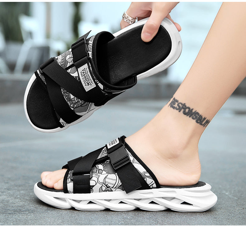 Men's Casual Flat Indoor/Outdoor Slipper Sandals