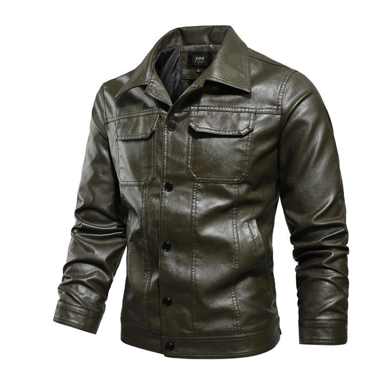 Chaqueta con cuello de piel sintética para hombre SCH Otoño/Invierno