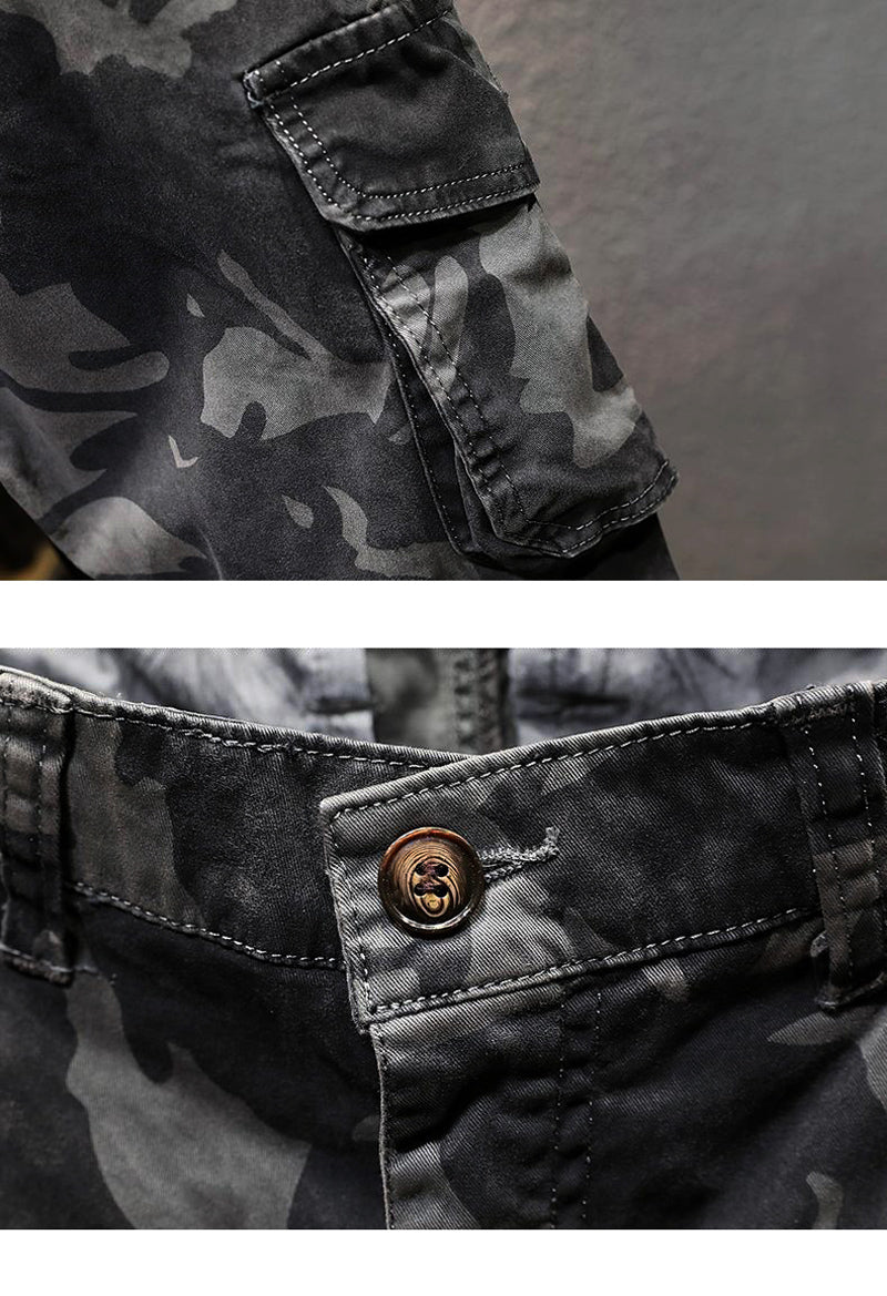 Pantalones cargo de camuflaje de moda para hombres