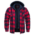 VAC Men's Thick Flannel Plaid Casual Jacket