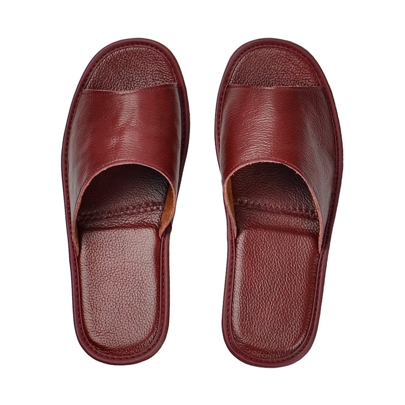 Men's Indoor Genuine Leather Slipper Sandals