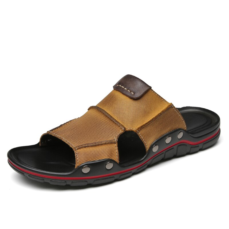 Sandalias de verano de cuero genuino para hombre SSX