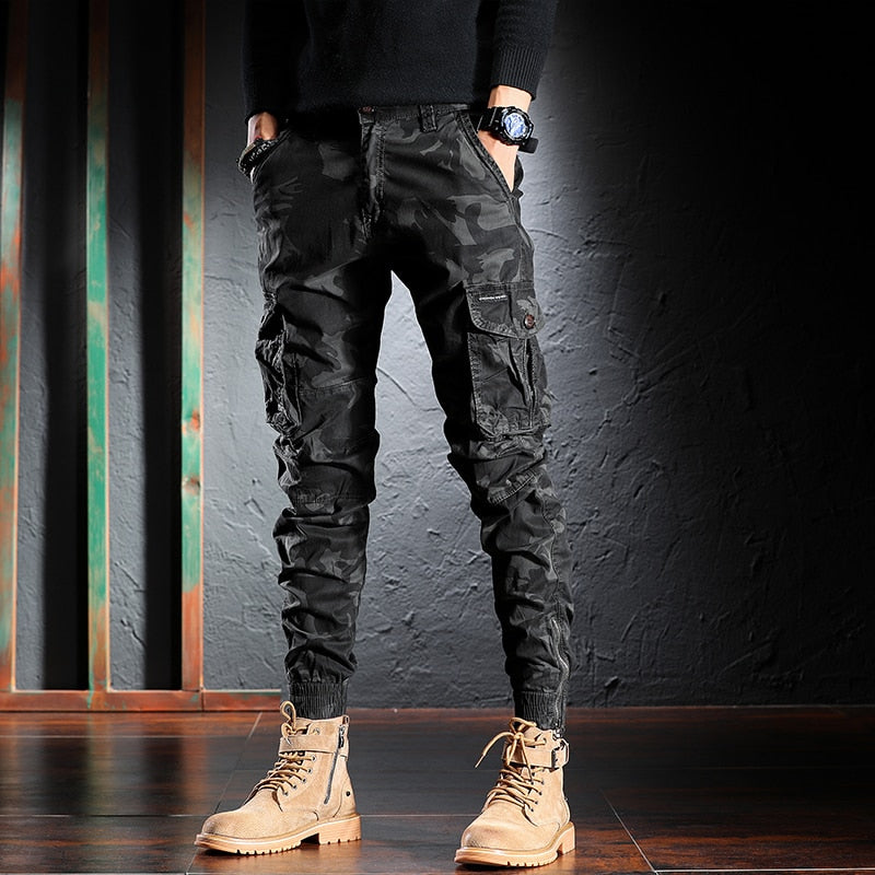 Pantalones cargo de camuflaje de moda para hombres