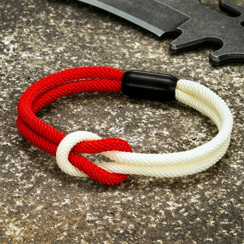 Bracelet noué à double couche MK pour homme 