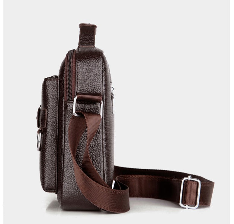 WEIXIER Sac à bandoulière/main en cuir PU pour homme 