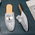 Men's Bling Details Backless Loafers