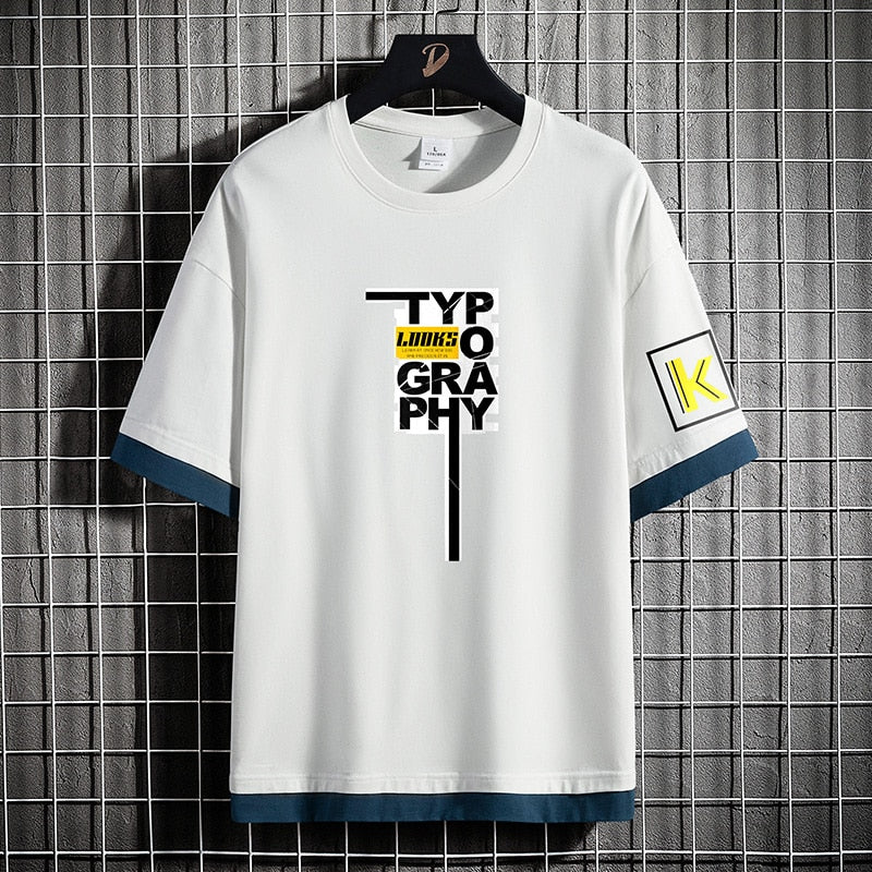 TYPO T-shirt classique décontracté pour homme 