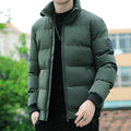 WEI Men's Korean Style Puffer Stand Collar Jacket