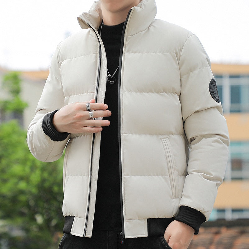 Chaqueta con cuello levantado estilo coreano para hombre WEI