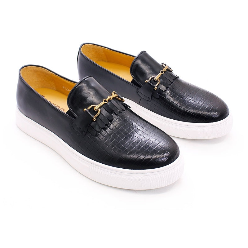 BREX Men's Genuine Leather Flat Boat Shoes