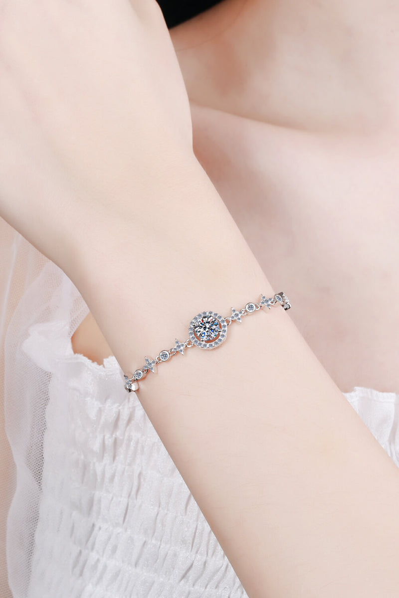 Montrez-vous le chemin Moissanite Bracelet