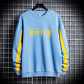 Chinese Print Men's Patchwork Sweatshirt - AM APPAREL