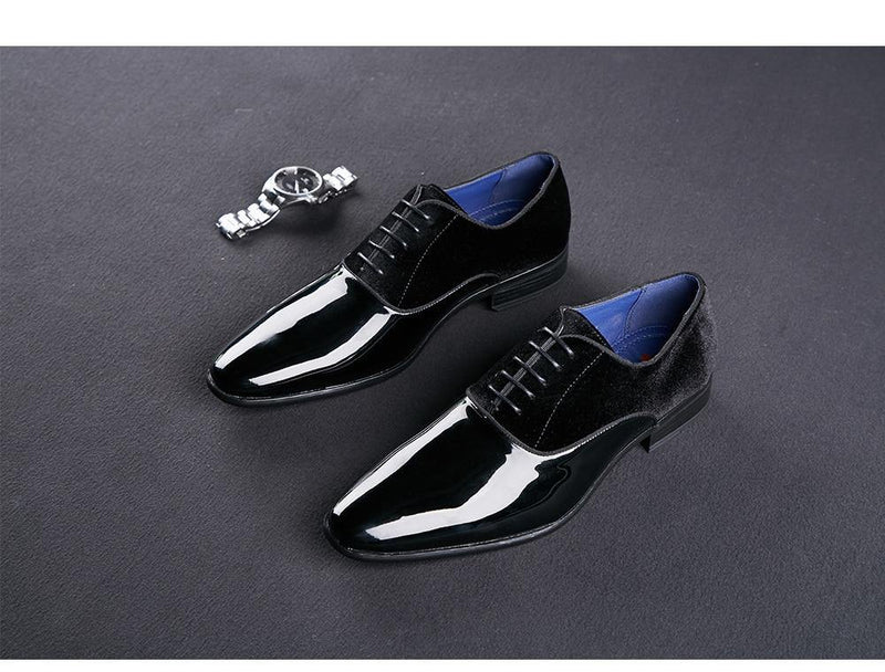 Classic Men's Formal Wedding Leather Shoes - AM APPAREL