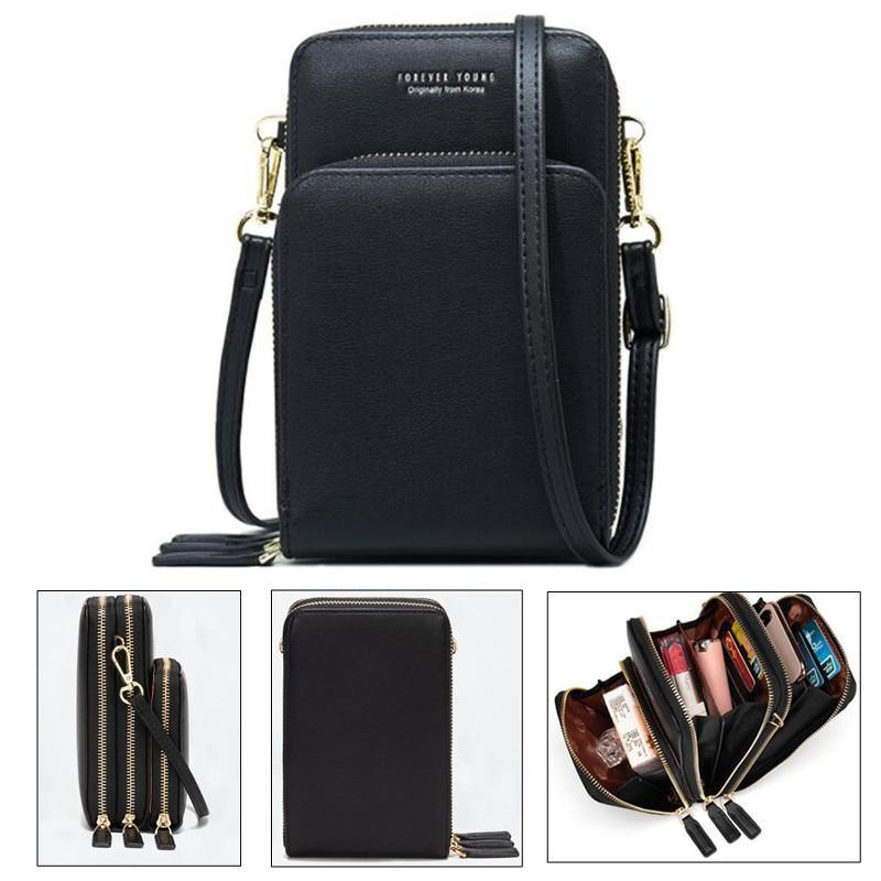 Crossbody Cell Phone Shoulder Bag - AM APPAREL