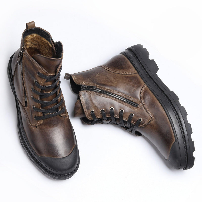 CX Men's Genuine Leather Handmade Boots - AM APPAREL