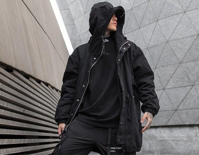 DARKY Men's Winter Drawstring Windbreaker Coat - AM APPAREL