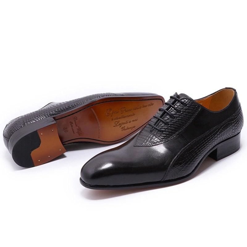 DW Men's Luxurious  Handmade Genuine Leather Oxfords - AM APPAREL