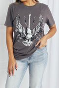 mineB T-shirt graphique aigle pleine taille