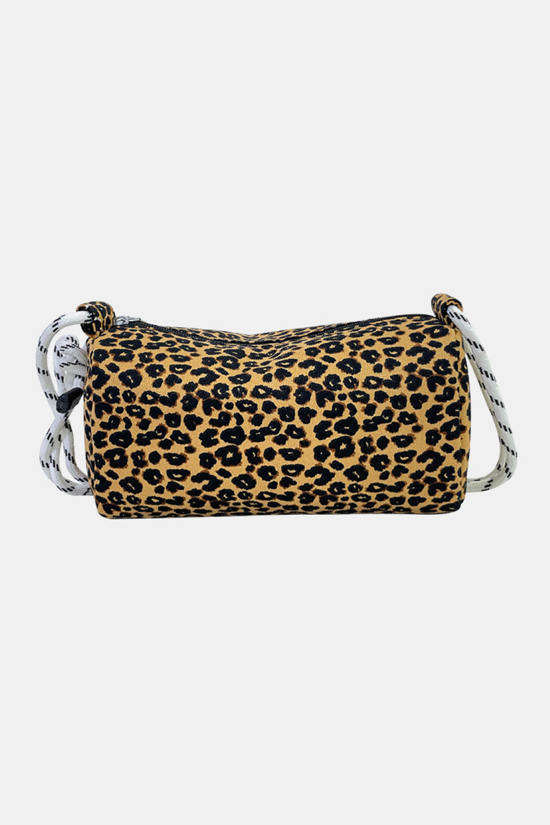 Bolso de mano de nailon con estampado animal