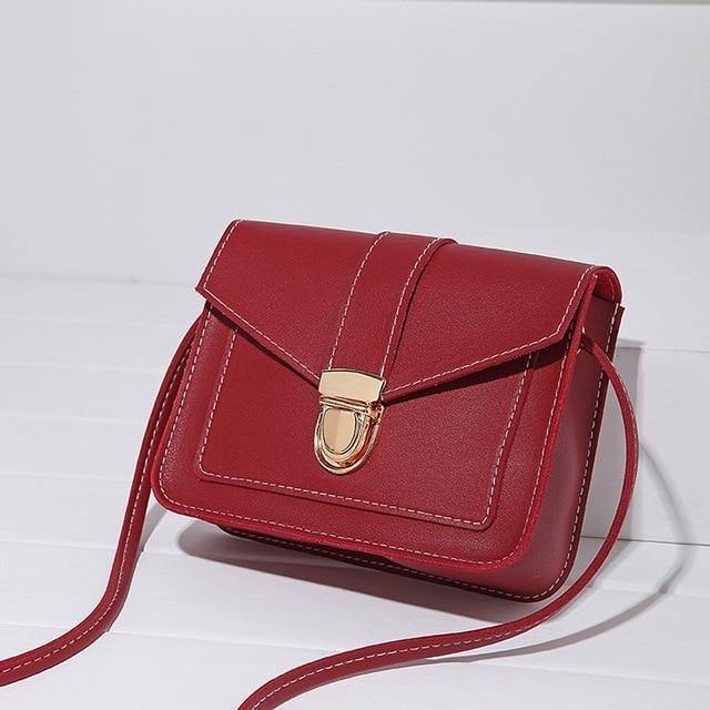 Fashion Small Crossbody PU Bag - AM APPAREL