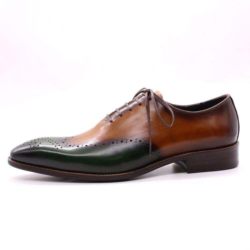 FC Men's Luxury Handmade Calf Leather Wingtip Oxfords - AM APPAREL