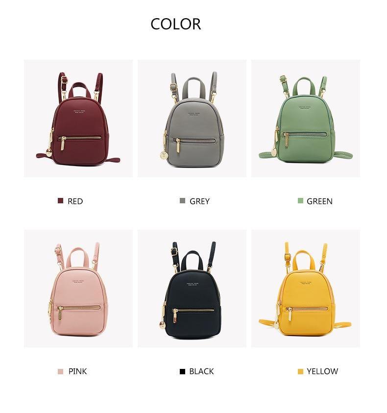 Forever Young Small Designer PU Leather Backpack - AM APPAREL