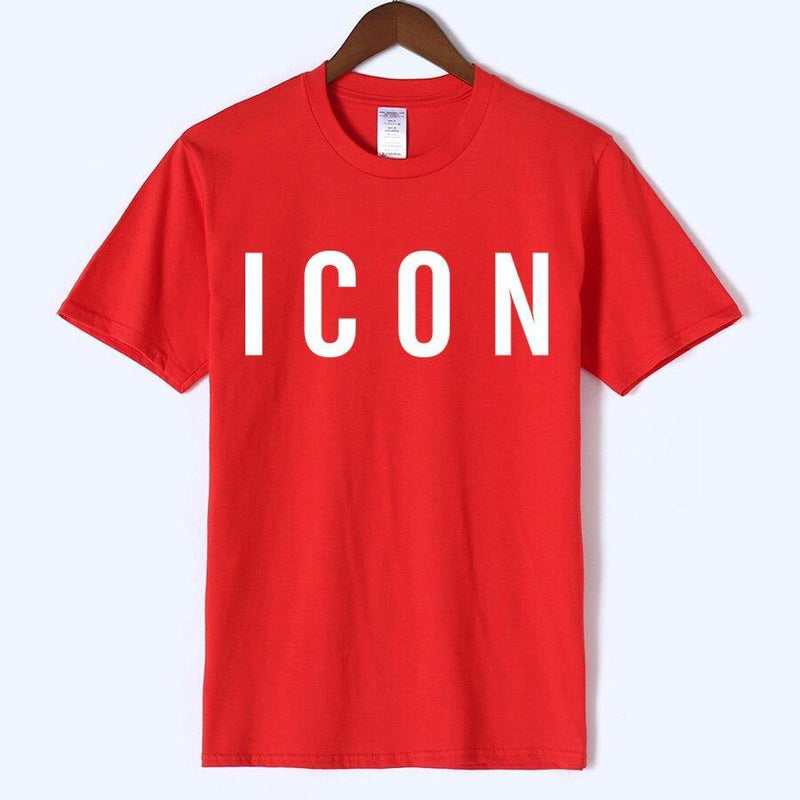 ICON Printed Casual Cotton T-shirt - AM APPAREL