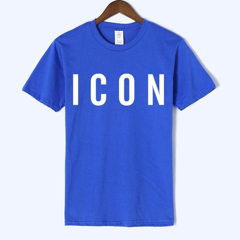 ICON Printed Casual Cotton T-shirt - AM APPAREL