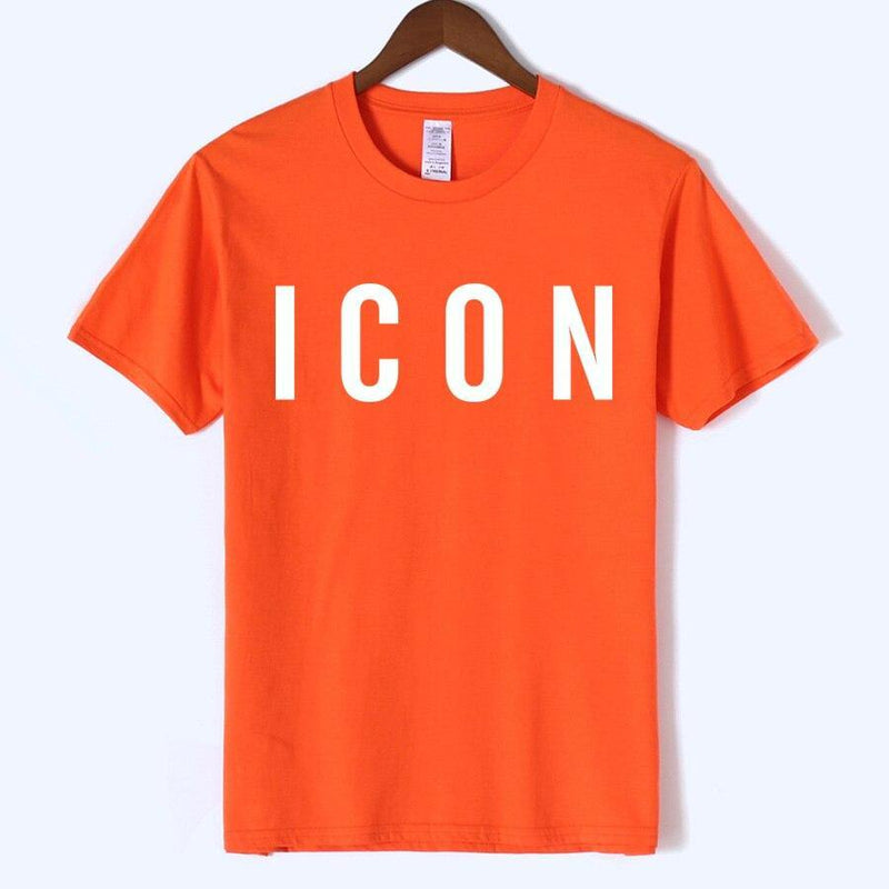 ICON Printed Casual Cotton T-shirt - AM APPAREL