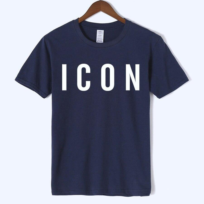 ICON Printed Casual Cotton T-shirt - AM APPAREL