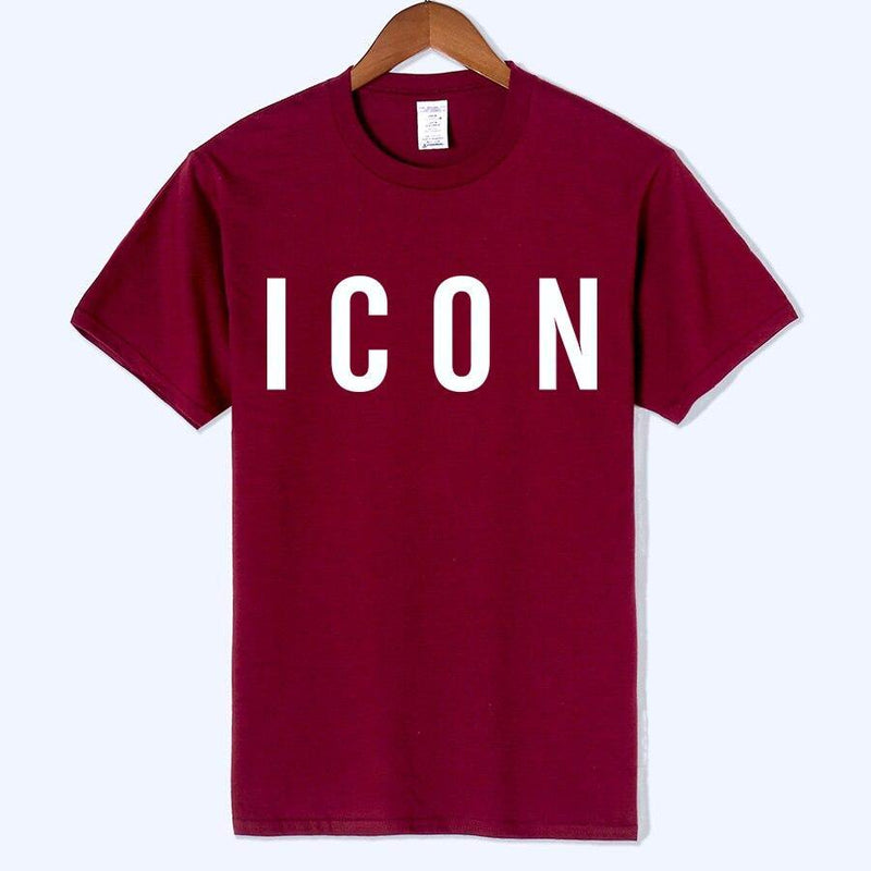 ICON Printed Casual Cotton T-shirt - AM APPAREL