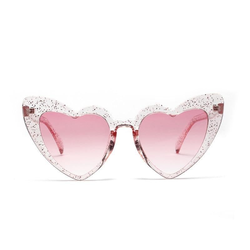 Love Heart Women's Stylish Sunglasses - AM APPAREL