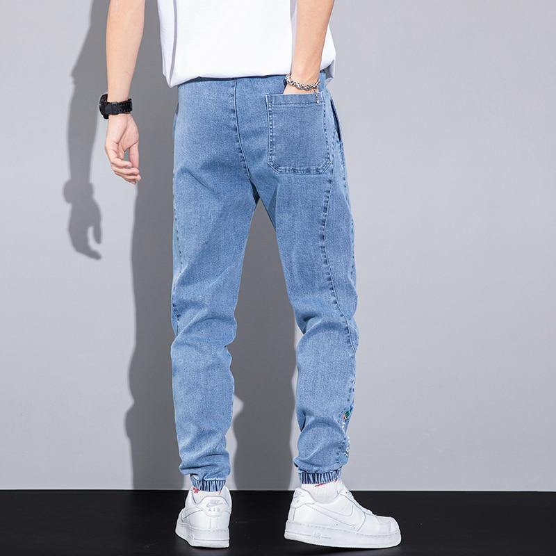 Men's Casual Embroidery Harlan Jeans - AM APPAREL