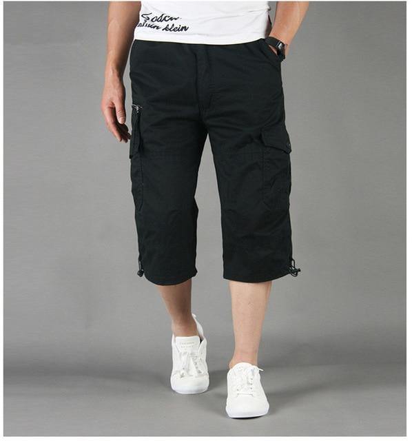 Men's Casual Knee Length Cargo Shorts - AM APPAREL